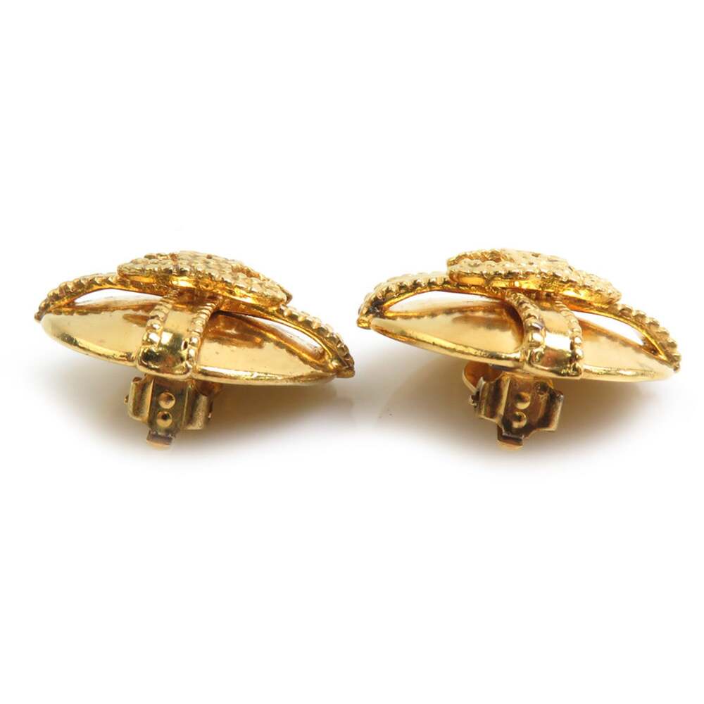Chanel Cc Logo Clip-On Earrings Gold- #250194C65B - Picture 4 of 8